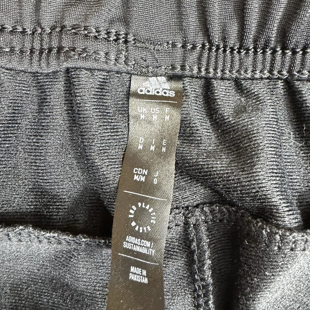 Adidas Pants Mens M Black Primegreen Essentials Open Hem Warm Up‎ Soccer Track